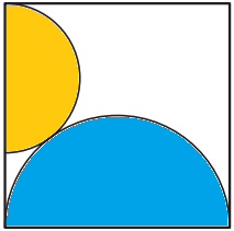 Radius of Yellow Circle