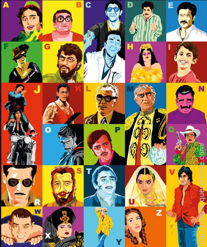 Guess A-Z of the Bollywood